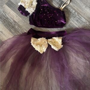 Purple and Cream Kids Costume Set